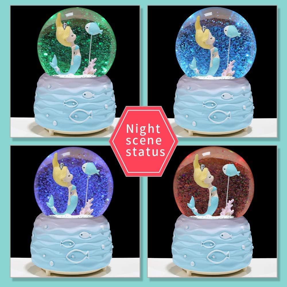 Mermaid Snow Globe Music Box w - Snow Globe Musical 리뷰 및 가격