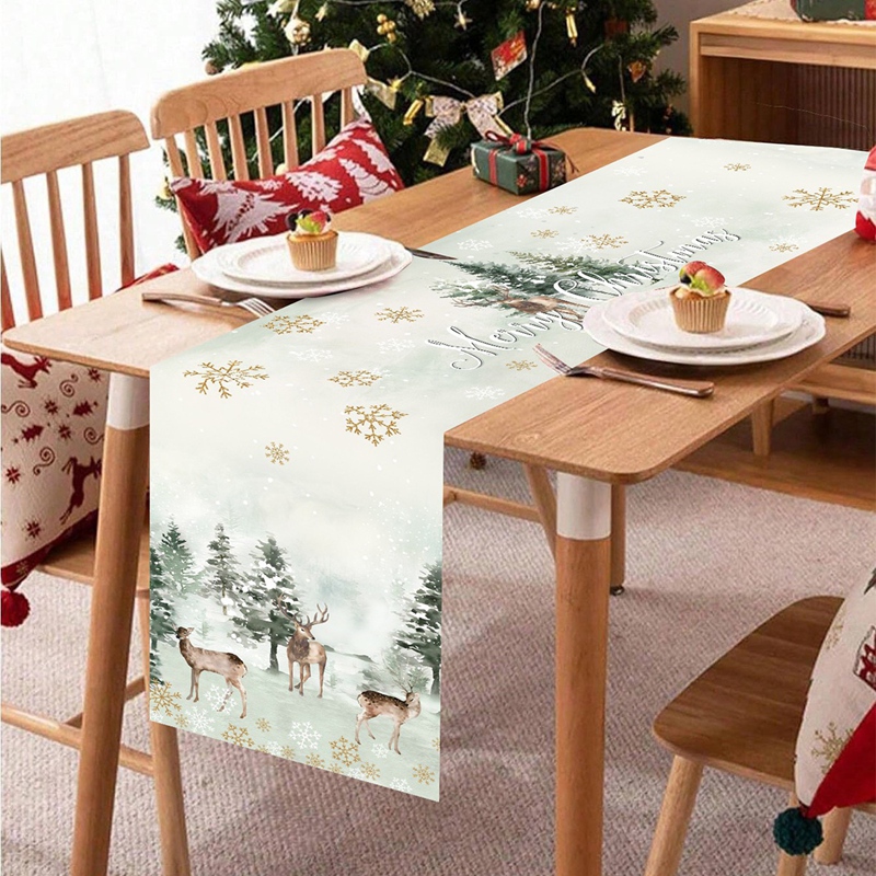 Christmas Table Runner Merry C - Christmas Table Runner 리뷰 및 가격