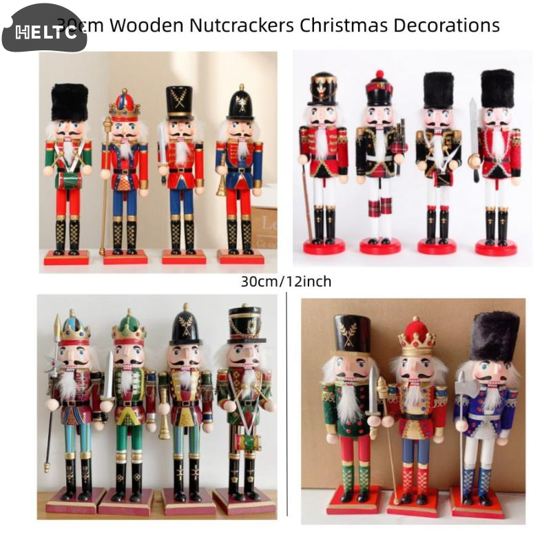 1Pcs 30CM Cartoon Walnut Soldi - Nutcracker Figurine 리뷰 및 가격