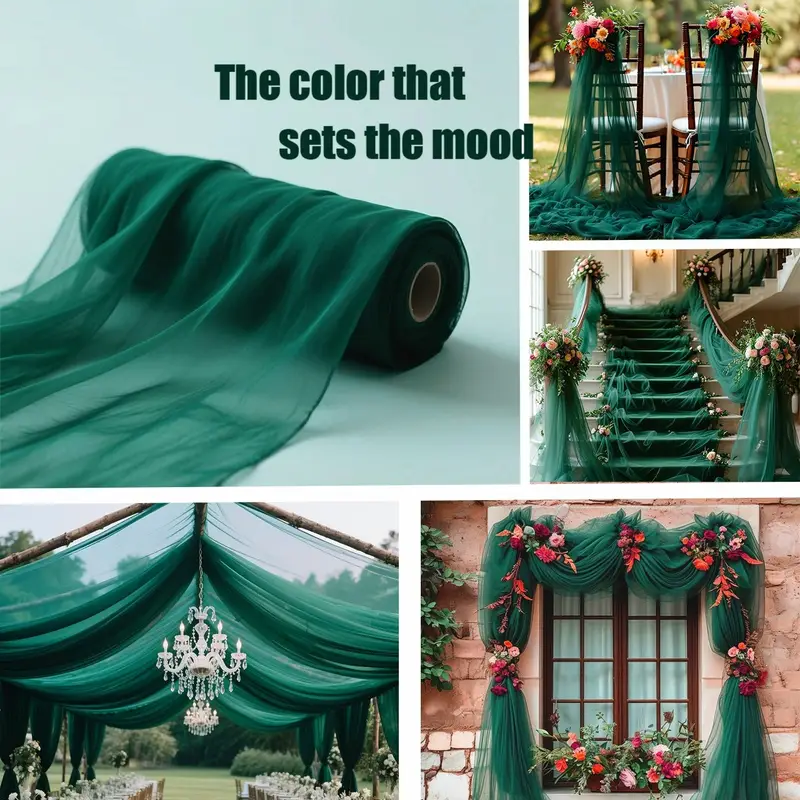 DIY Decor Dark Green Backdrop  - Christmas Table Runner 리뷰 및 가격