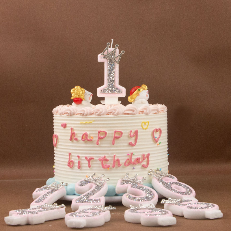 Digital Candles 0-9 Pink Silve - Holiday Candle Set 리뷰 및 가격