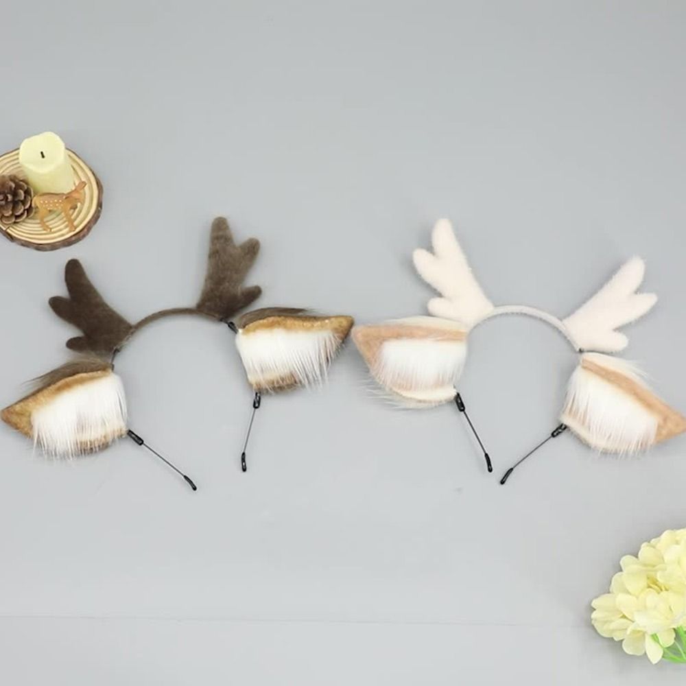Deer Ears Reindeer Antler Head - Reindeer Antlers Headband 리뷰 및 가격