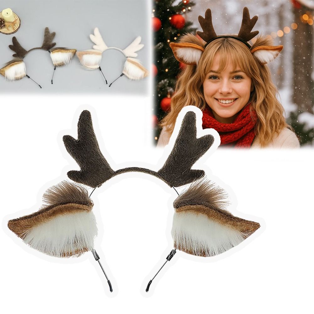 Deer Ears Reindeer Antler Head - Reindeer Antlers Headband 리뷰 및 가격