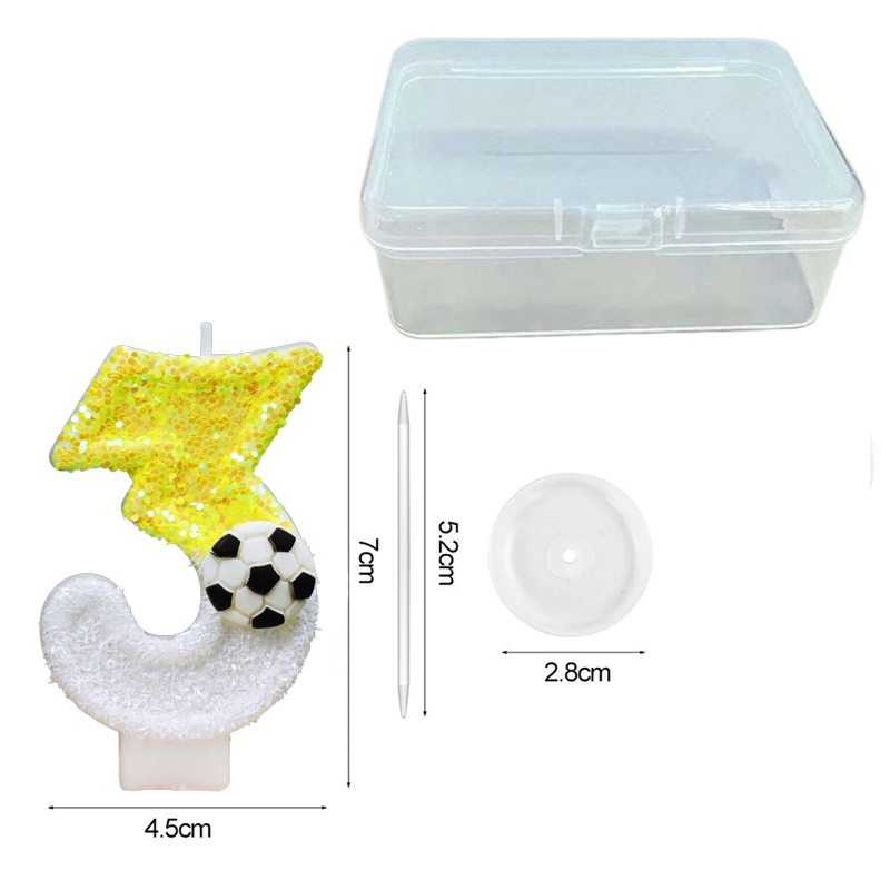 Yellow White Sequins Sports Fo - Holiday Candle Set 리뷰 및 가격