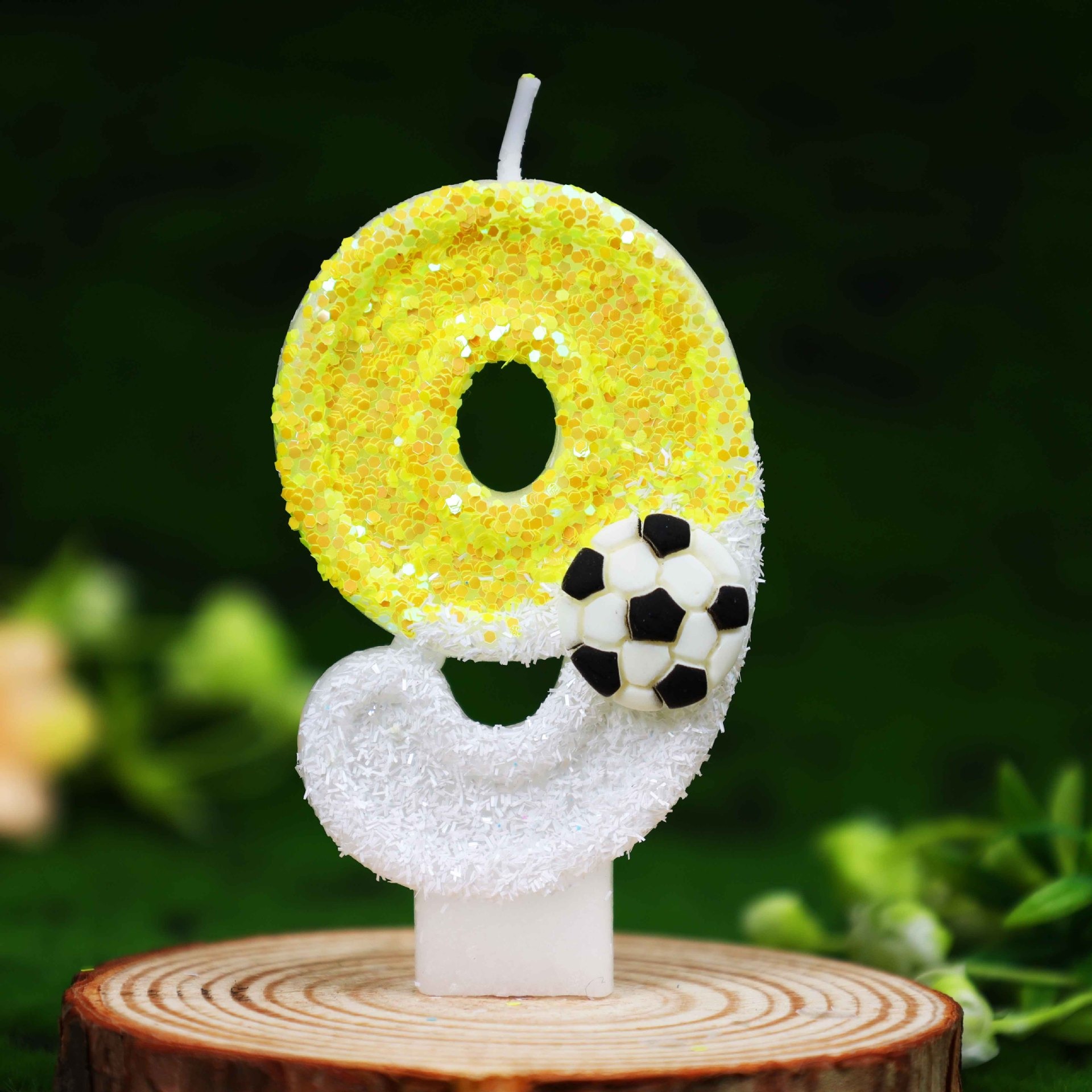 Yellow White Sequins Sports Fo - Holiday Candle Set 리뷰 및 가격
