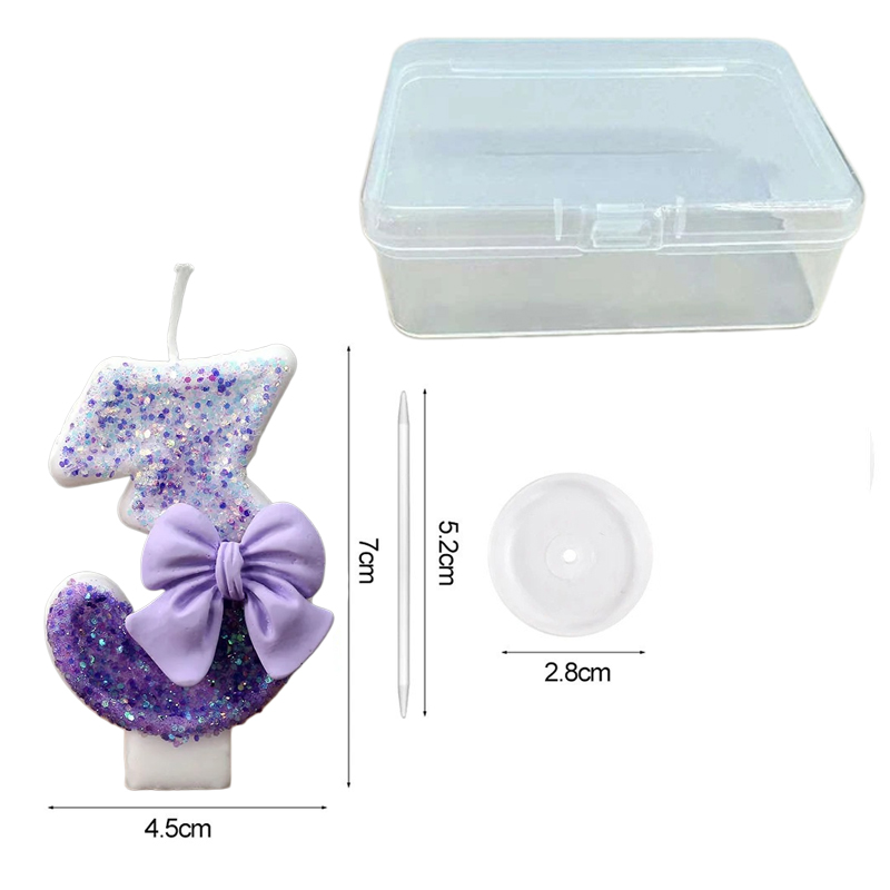 Creative Glitter Gradual Purpl - Holiday Candle Set 리뷰 및 가격