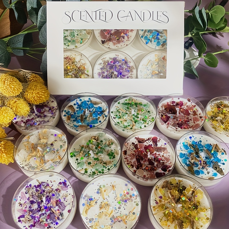 Set of 6 Scented Candles Fragr - Holiday Candle Set 리뷰 및 가격
