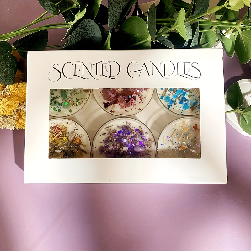 Set of 6 Scented Candles Fragr - Holiday Candle Set 리뷰 및 가격