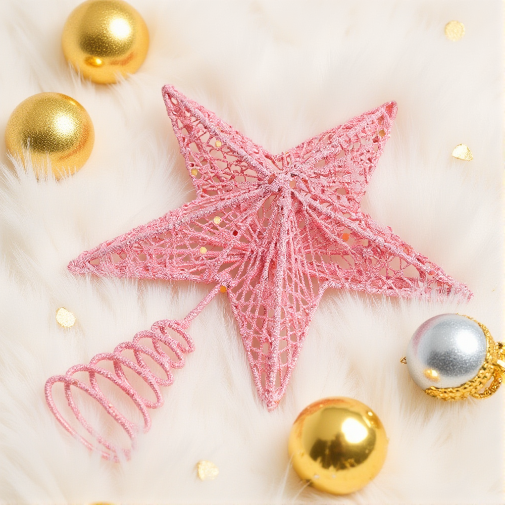 Christmas Pink Pentagon Top St - Star Tree Topper 리뷰 및 가격