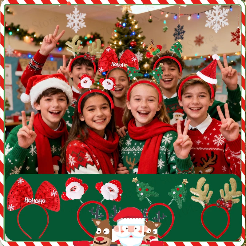 12-120Pcs Christmas Headband C - Reindeer Antlers Headband 리뷰 및 가격