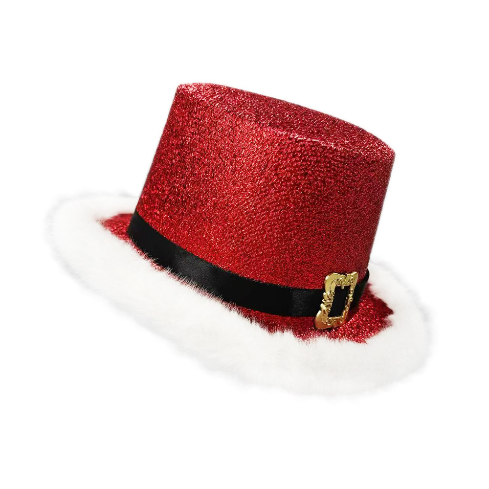 Santa Claus Cap  Shiny Glitter - Santa Hat Plush 리뷰 및 가격