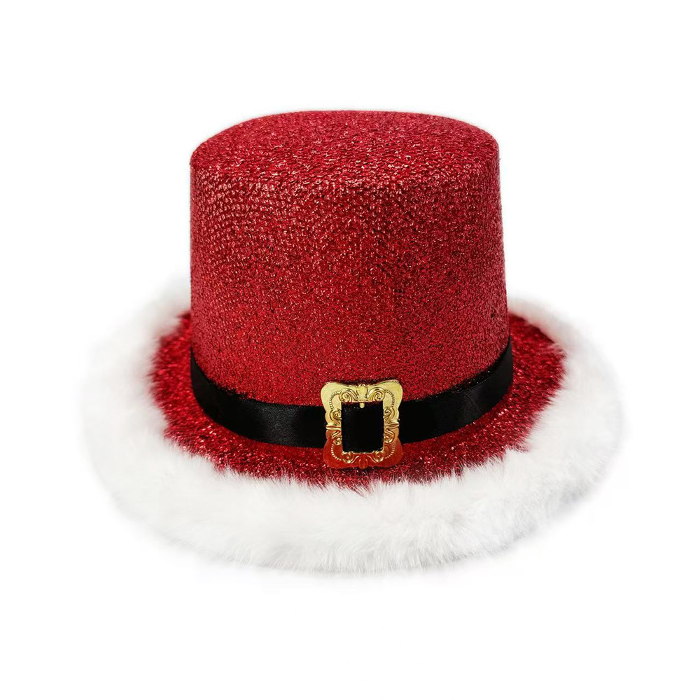 Santa Claus Cap  Shiny Glitter - Santa Hat Plush 리뷰 및 가격