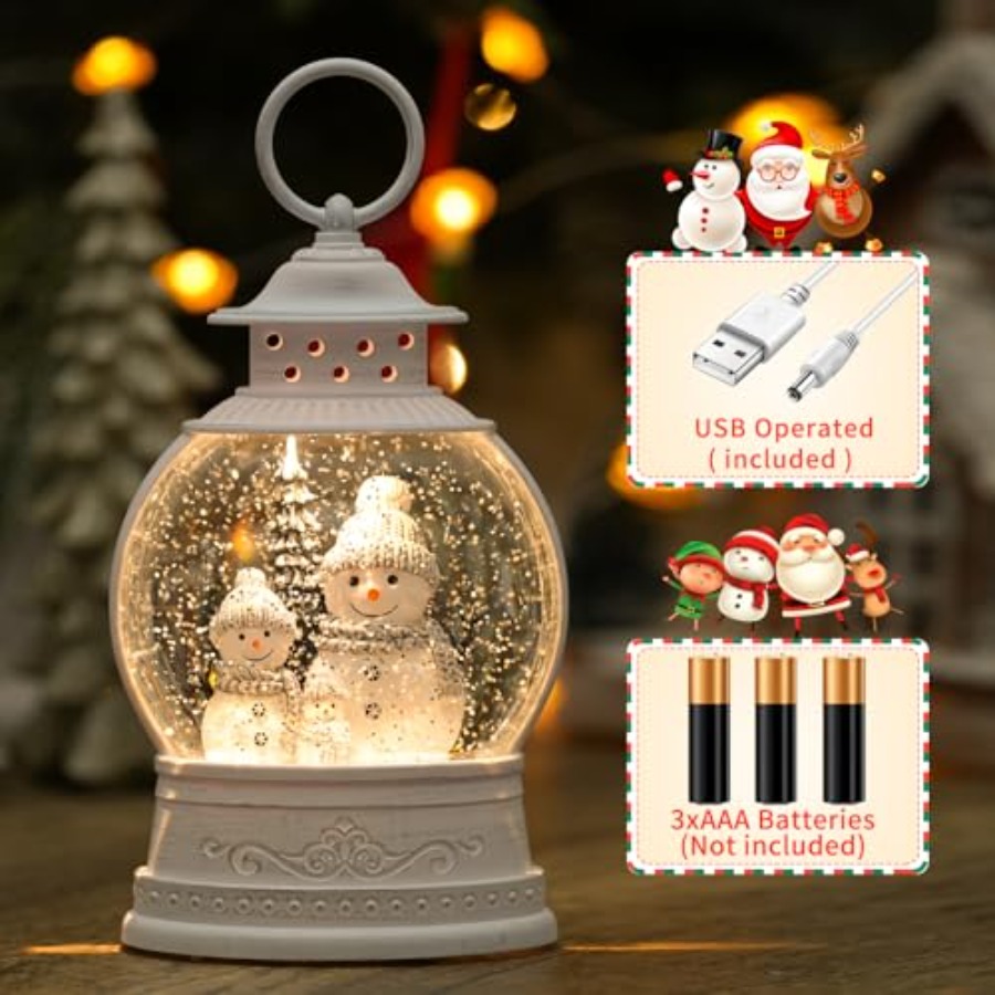Christmas Snow Globe Lantern M - Snow Globe Musical 리뷰 및 가격