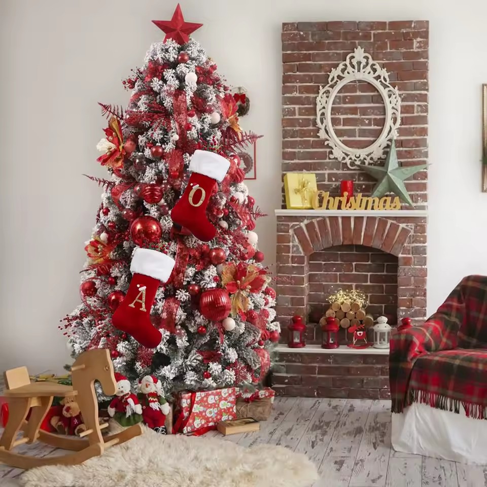 New Creative Alphabet Christma - Christmas Stocking Hanging 리뷰 및 가격