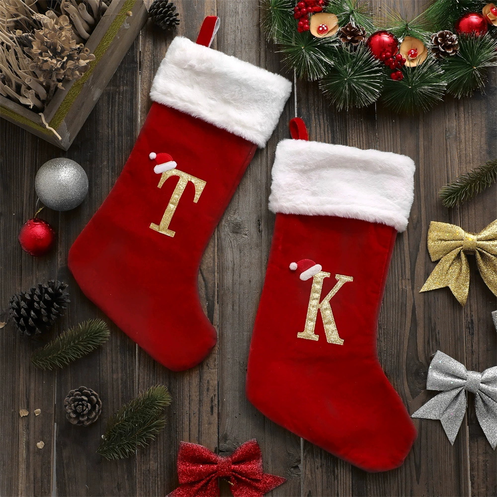 New Creative Alphabet Christma - Christmas Stocking Hanging 리뷰 및 가격