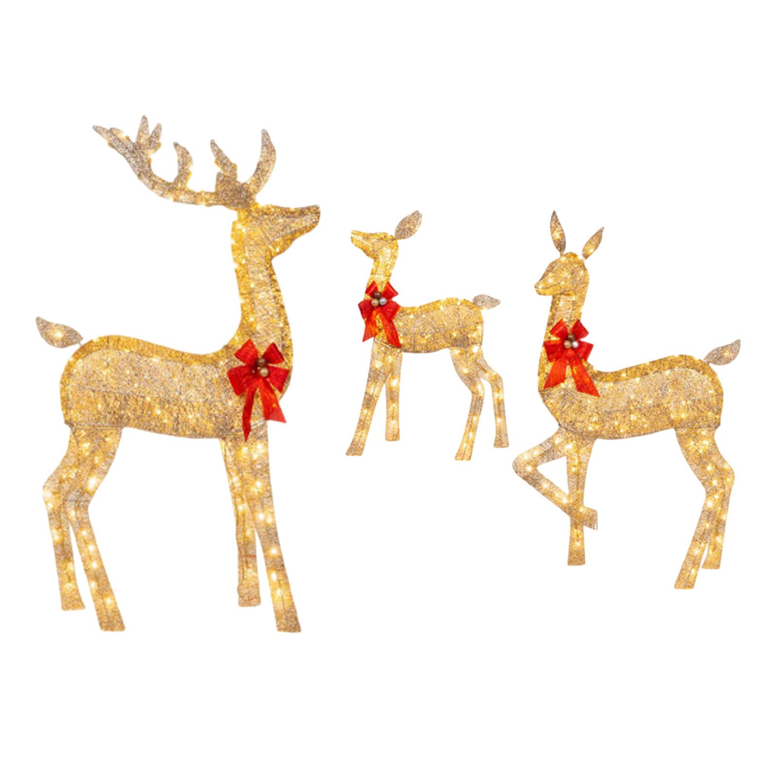 Christmas Lighted Reindeers Fa - Christmas Lights Outdoor 리뷰 및 가격