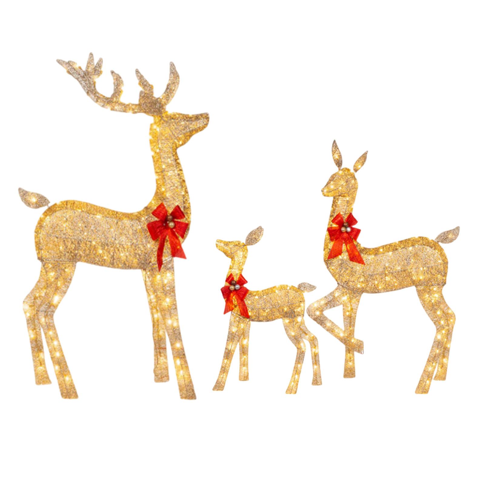 Christmas Lighted Reindeers Fa - Christmas Lights Outdoor 리뷰 및 가격