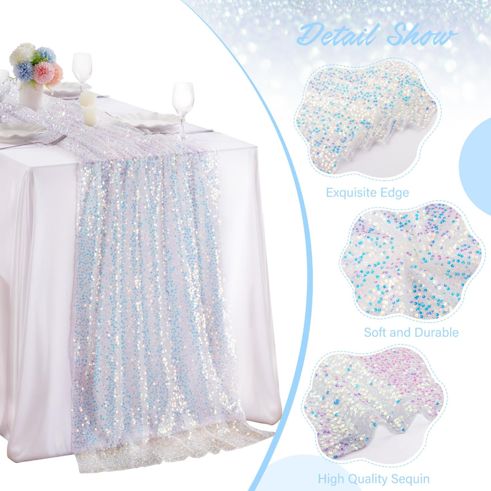 1 Pack Sequin Table Runner Spa - Christmas Table Runner 리뷰 및 가격