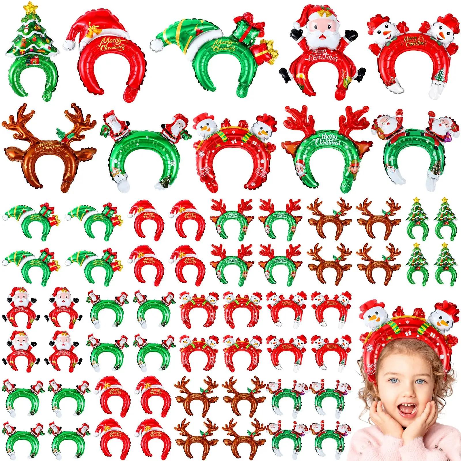 Christmas Inflatable Headbands - Reindeer Antlers Headband 리뷰 및 가격
