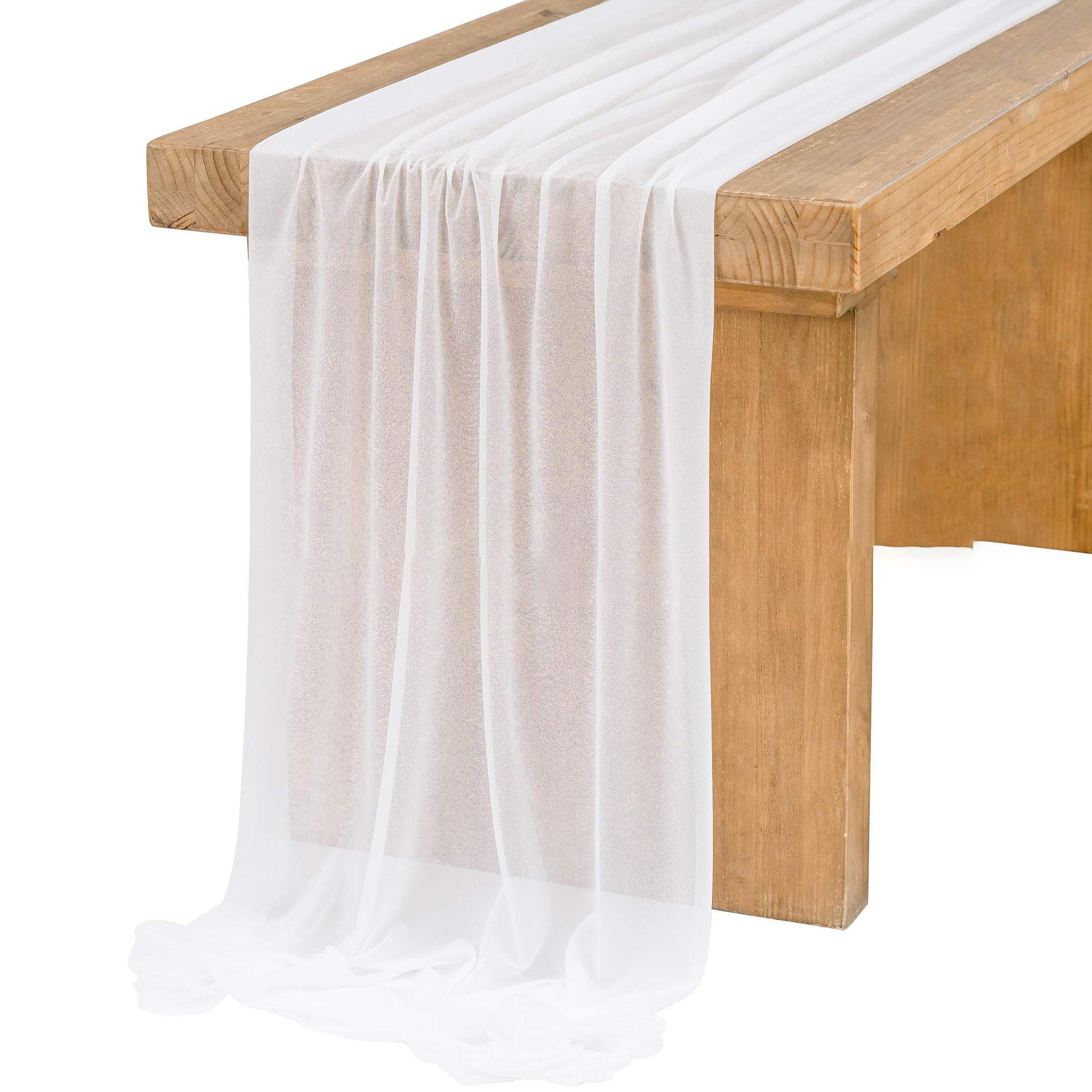 Chiffon White Table Runner Tab - Christmas Table Runner 리뷰 및 가격