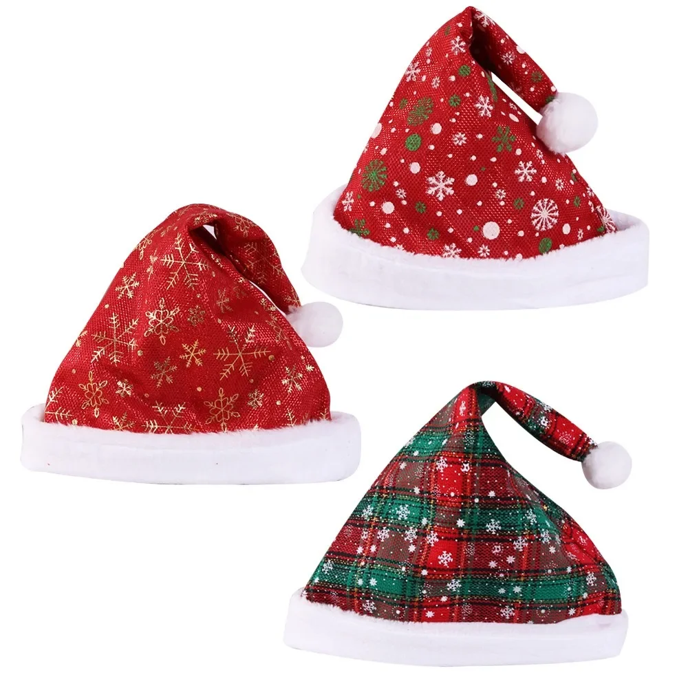 Thick Christmas Hat Red Checke - Santa Hat Plush 리뷰 및 가격