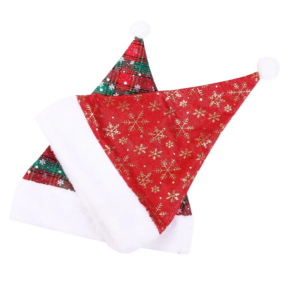 Thick Christmas Hat Red Checke - Santa Hat Plush 리뷰 및 가격