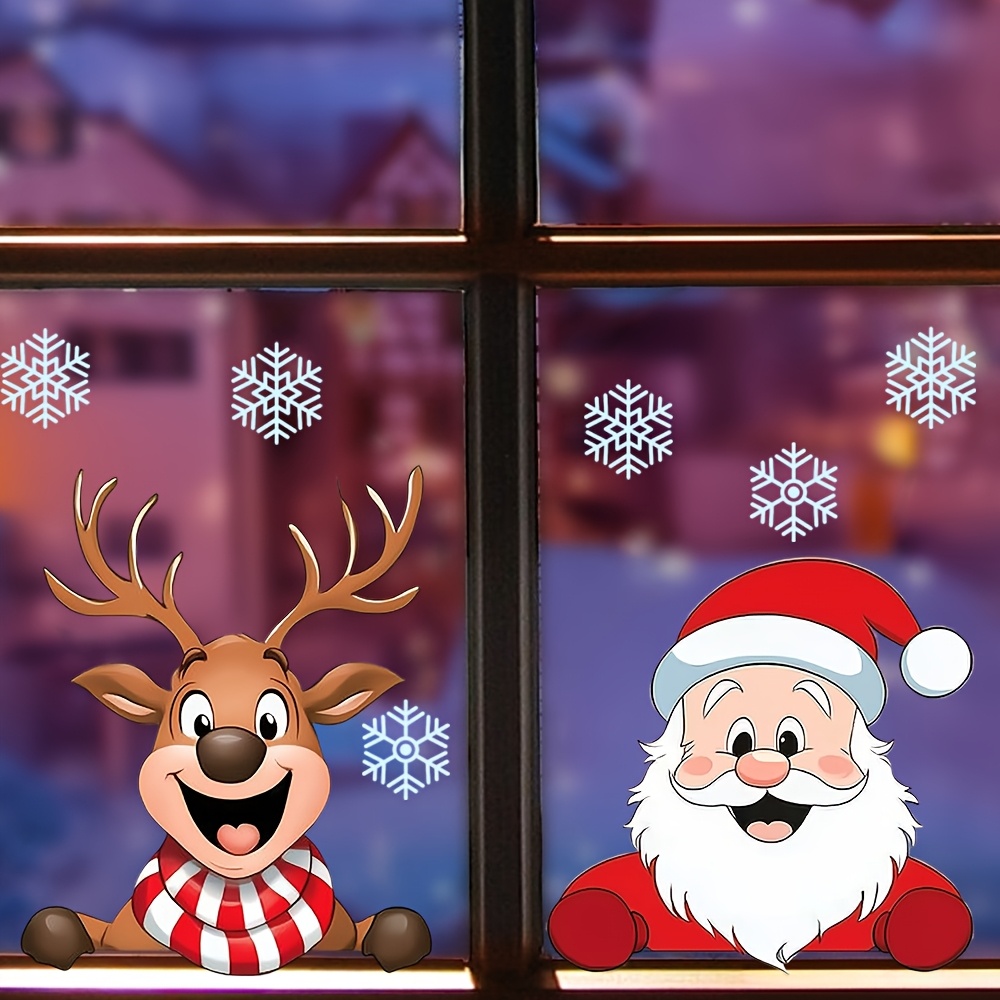 Festive Christmas Window Stick - Snowflake Window Decal 리뷰 및 가격