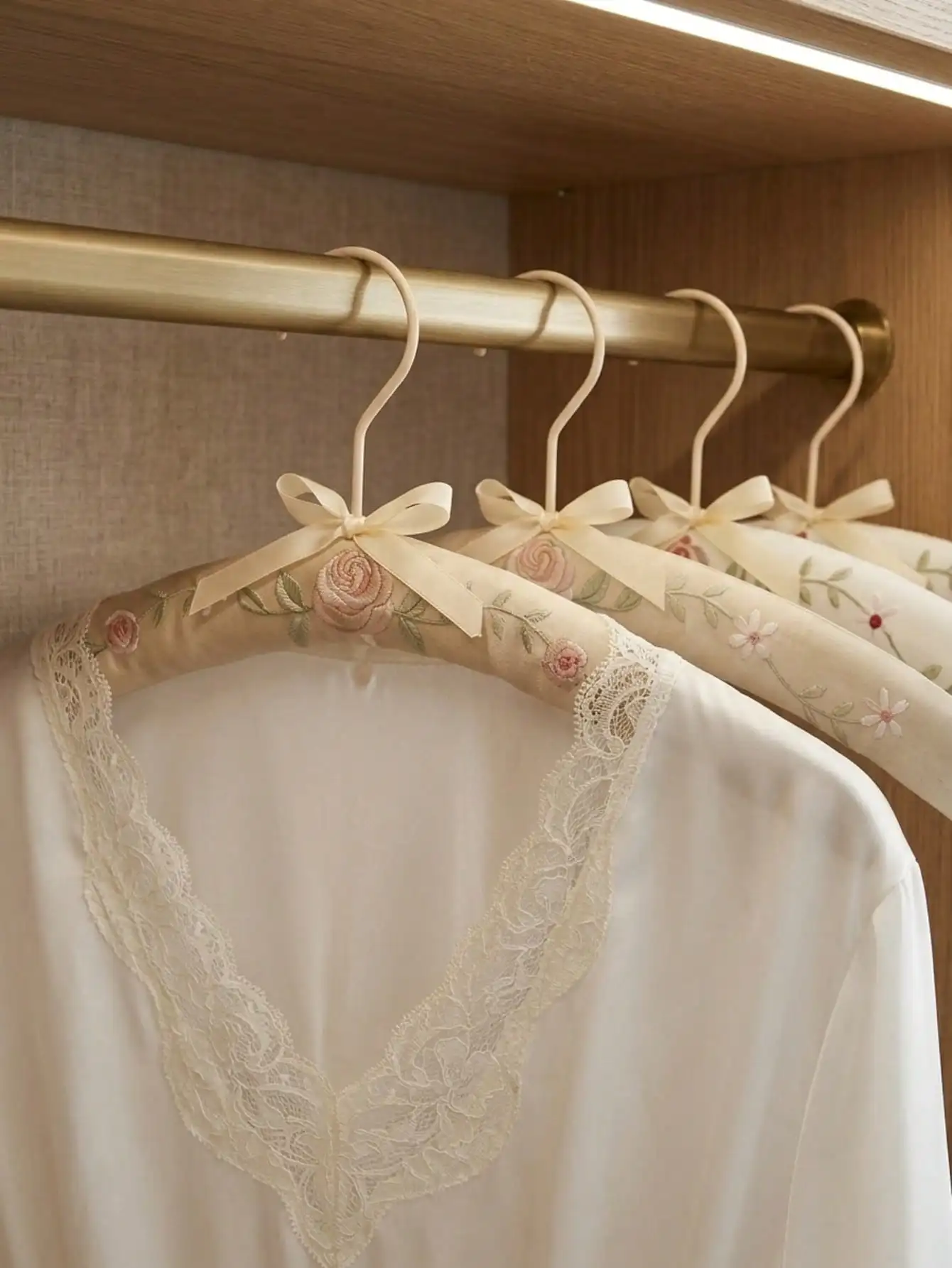 Embroidery-Covered Hanging Rac - Ribbon Bow Gift 리뷰 및 가격