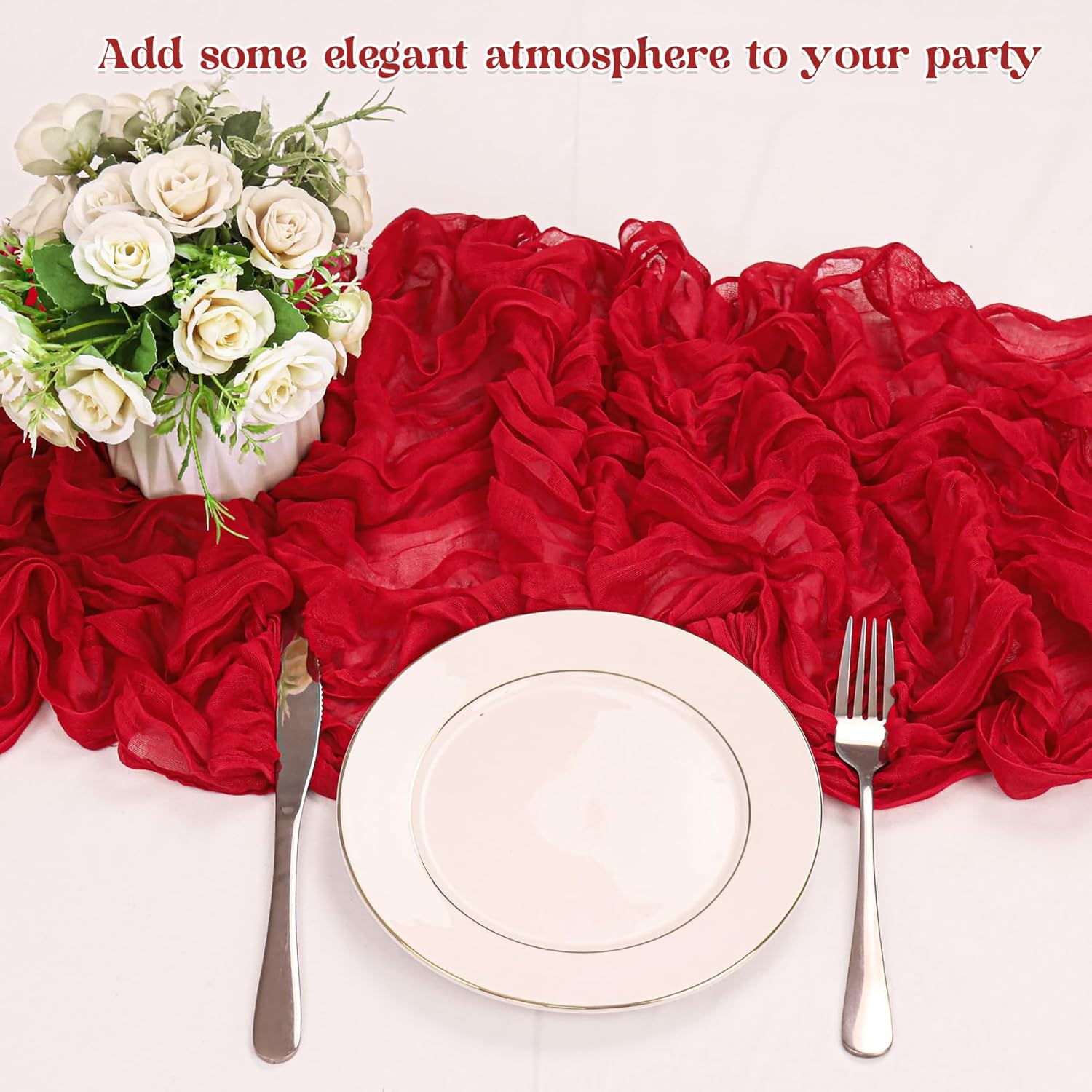 1.8/3/4M Long Red Table Runner - Christmas Table Runner 리뷰 및 가격