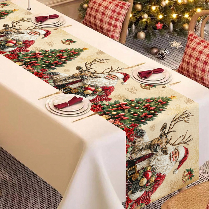 Vintage Christmas Table Runner - Christmas Table Runner 리뷰 및 가격