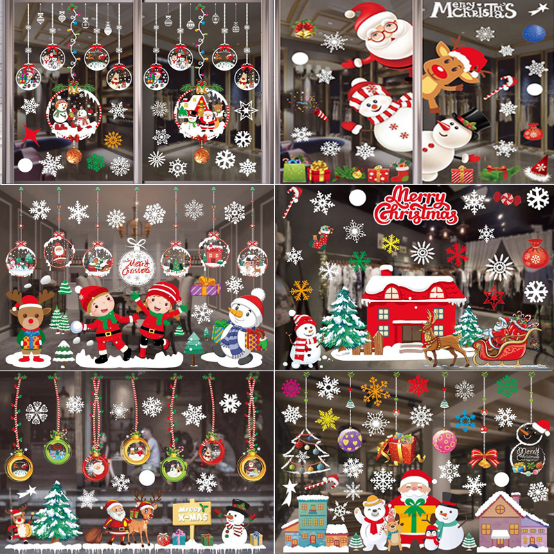Merry Christmas Decoration Win - Snowflake Window Decal 리뷰 및 가격