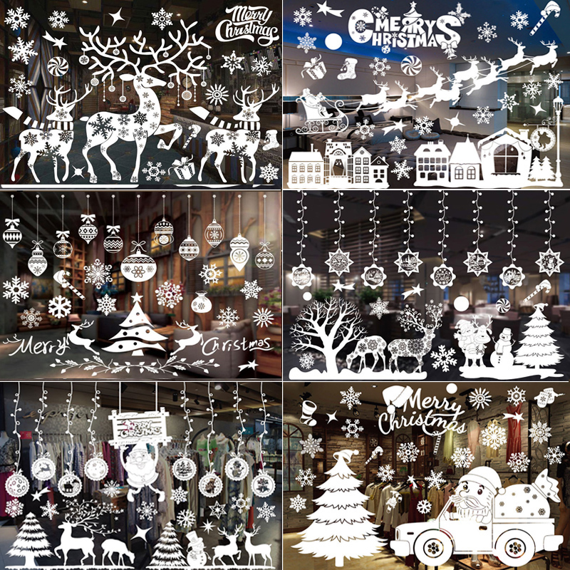 Merry Christmas Decoration Win - Snowflake Window Decal 리뷰 및 가격