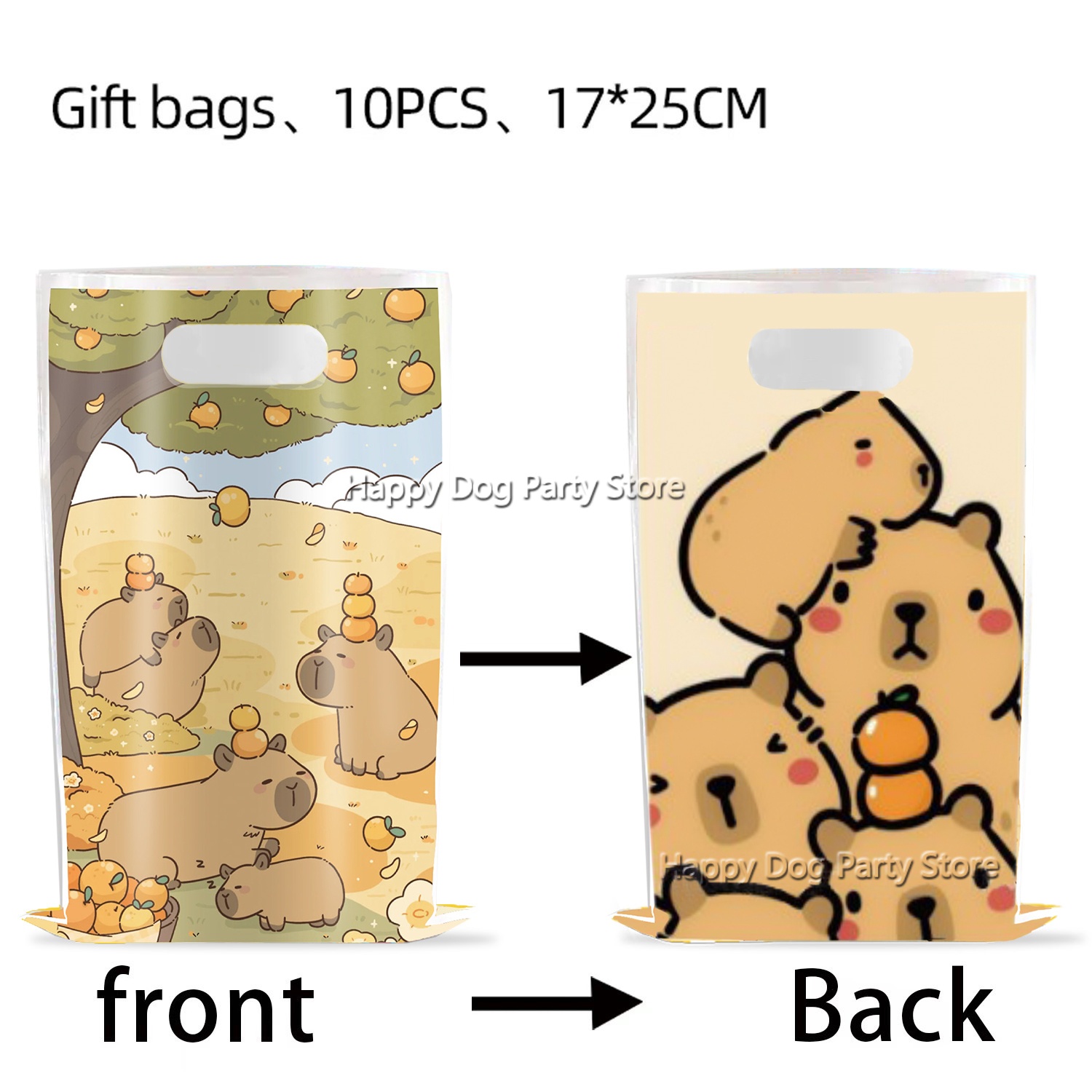 Cartoon Capybara Party Supplie - Gift Box Wrap Set 리뷰 및 가격