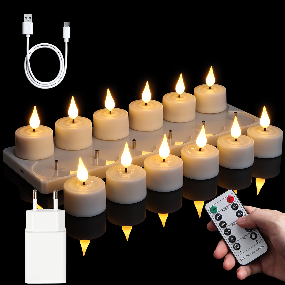LED Candle Light Rechargeable  - Holiday Candle Set 리뷰 및 가격
