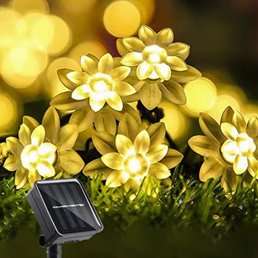 Solar Flower String Lights Out - Led Fairy String Lights 리뷰 및 가격
