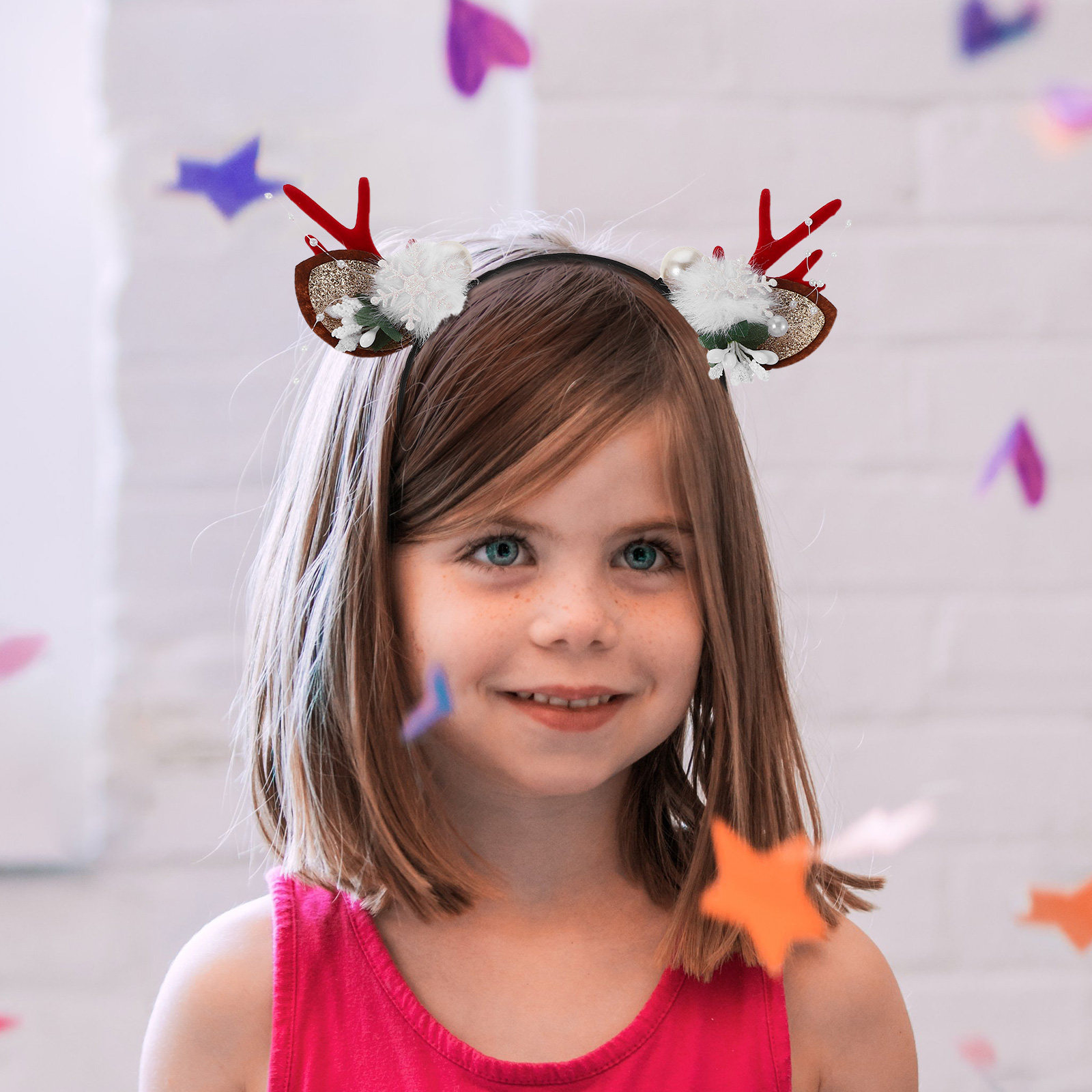 4Pcs Festive Reindeer Antlers  - Reindeer Antlers Headband 리뷰 및 가격
