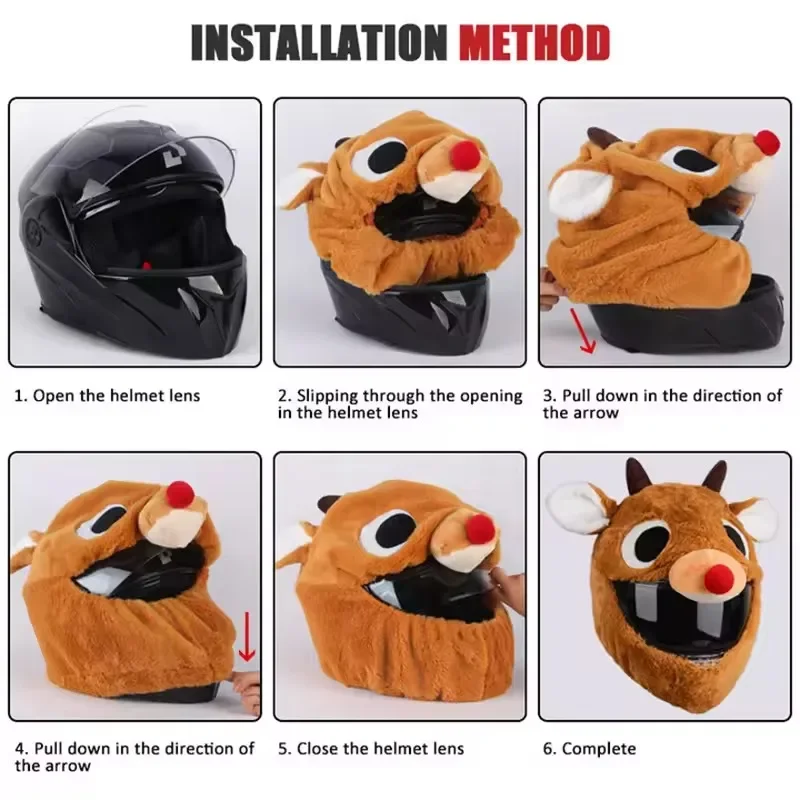 Motorcycle Cartoon Plush Helme - Santa Hat Plush 리뷰 및 가격