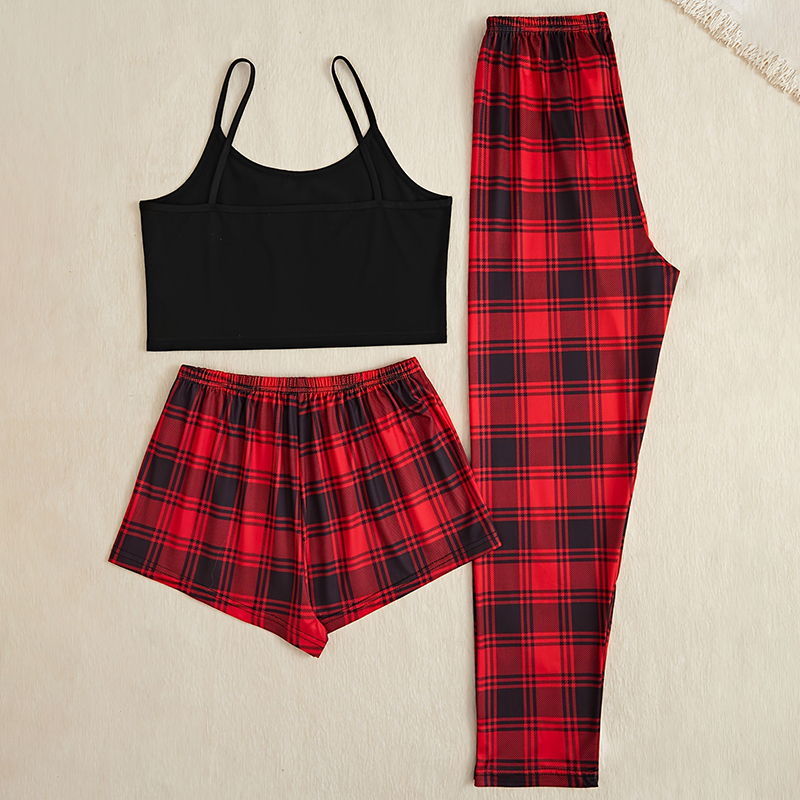 3Pcs Women's Pajama Set Camiso - Christmas Throw Blanket 리뷰 및 가격