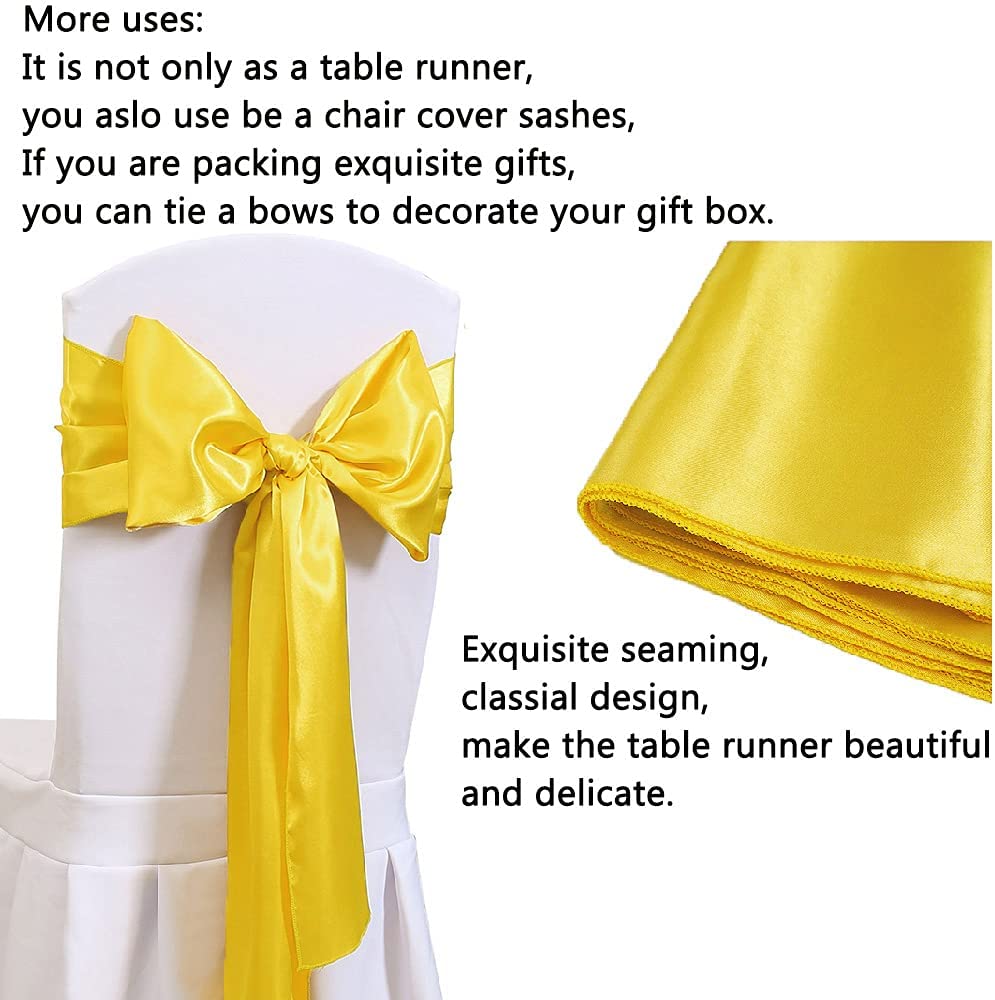 12x108 Inch Satin Wedding Tabl - Christmas Table Runner 리뷰 및 가격
