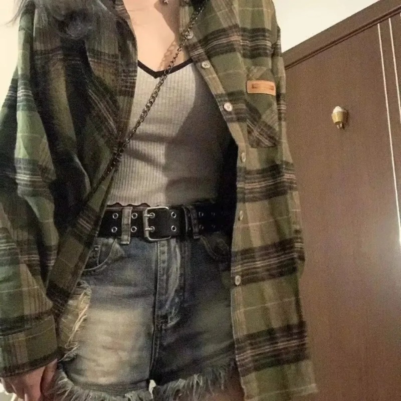 Plaid Shirts Women Retro Turn- - Christmas Throw Blanket 리뷰 및 가격
