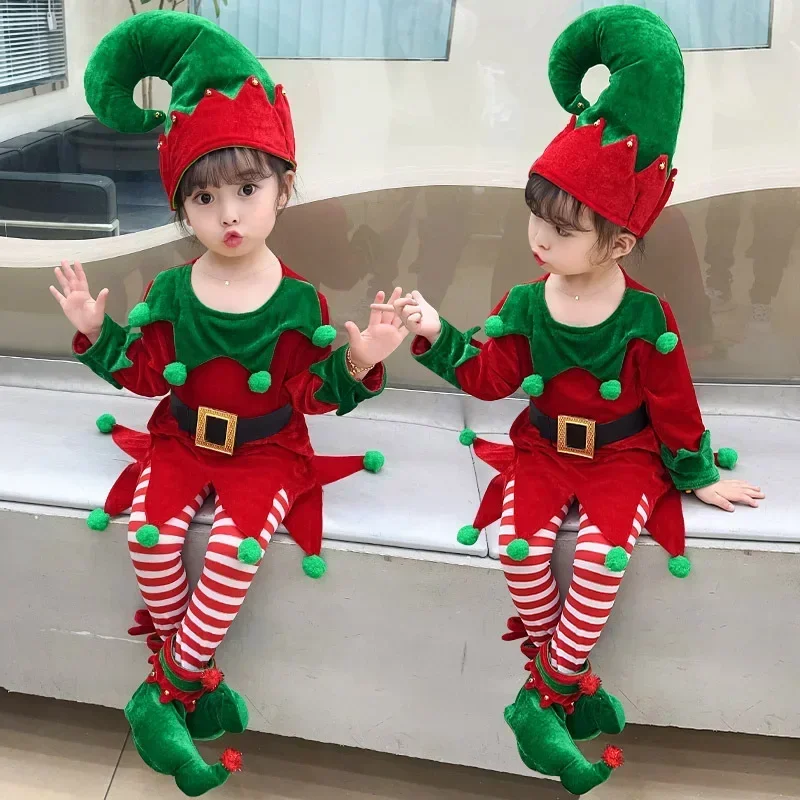 Fancy New Year Green Santa Cla - Elf Costume Christmas 리뷰 및 가격