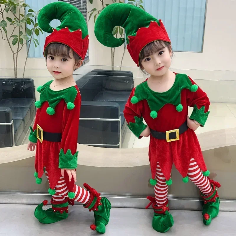 Fancy New Year Green Santa Cla - Elf Costume Christmas 리뷰 및 가격