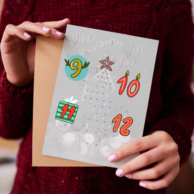 Merry Christmas Stickers Adven - Advent Calendar Gift 리뷰 및 가격