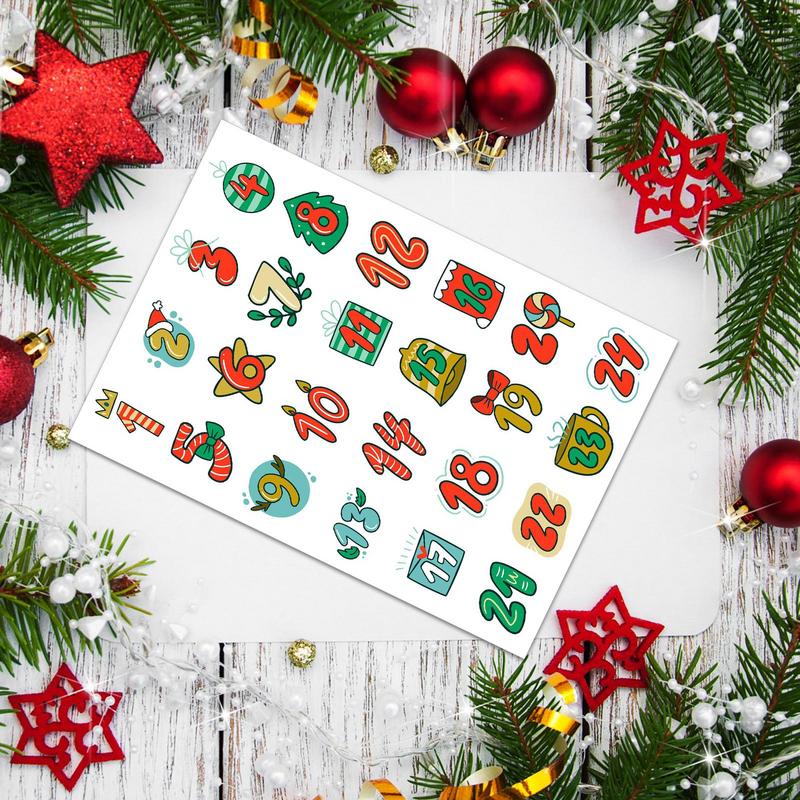 Merry Christmas Stickers Adven - Advent Calendar Gift 리뷰 및 가격