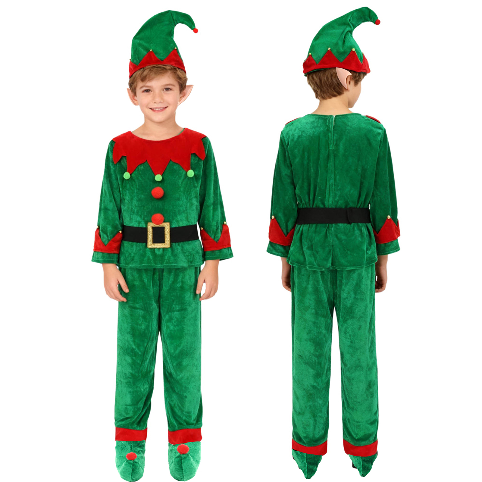 Boys Christmas Santa Claus Cos - Elf Costume Christmas 리뷰 및 가격