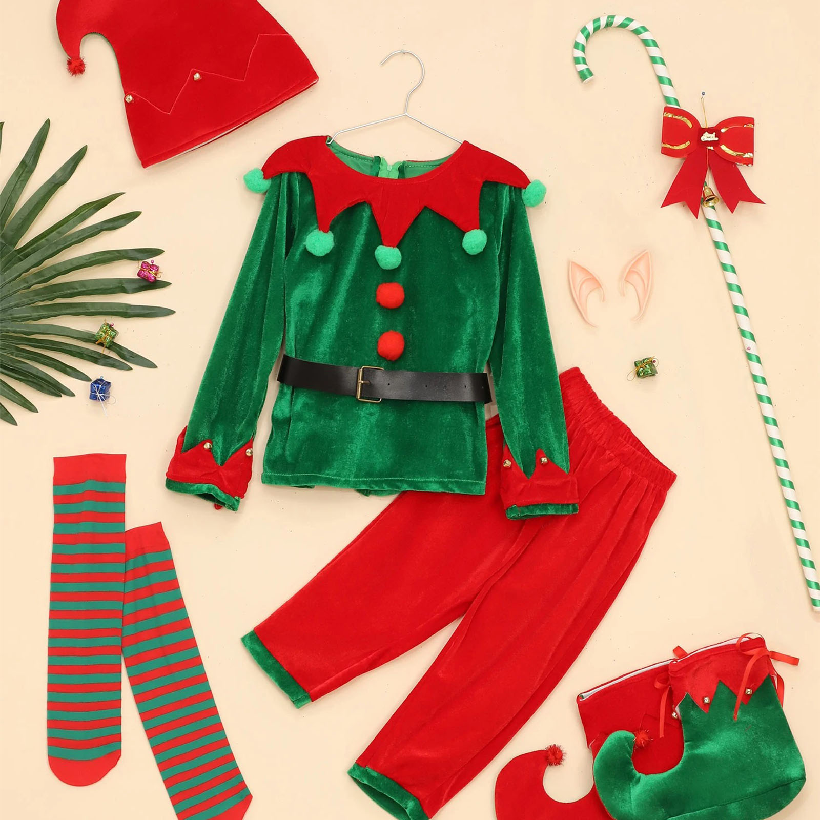 Boys Christmas Santa Claus Cos - Elf Costume Christmas 리뷰 및 가격