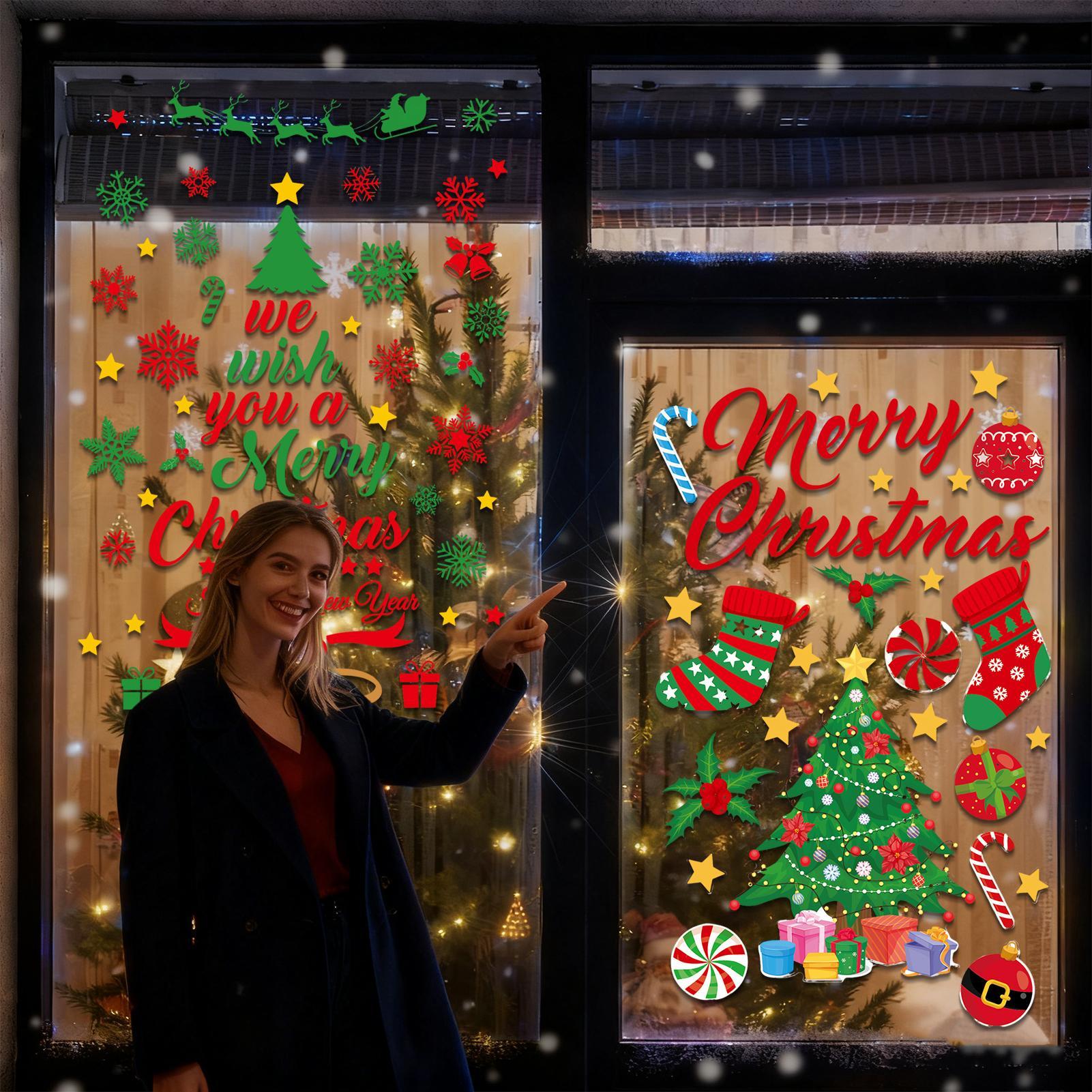 3 Pieces Christmas wall sticke - Snowflake Window Decal 리뷰 및 가격