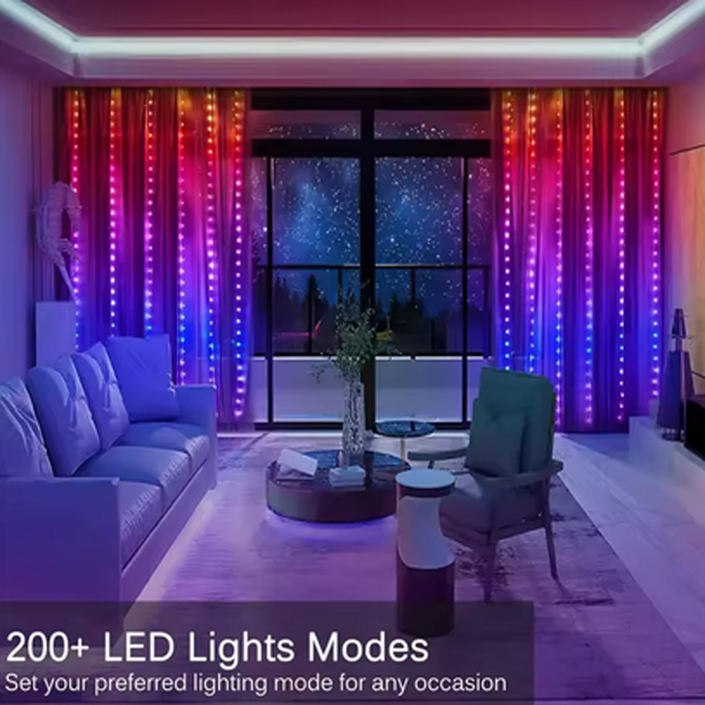 3M RGB Smart LED Curtain Light - Christmas Lights Outdoor 리뷰 및 가격