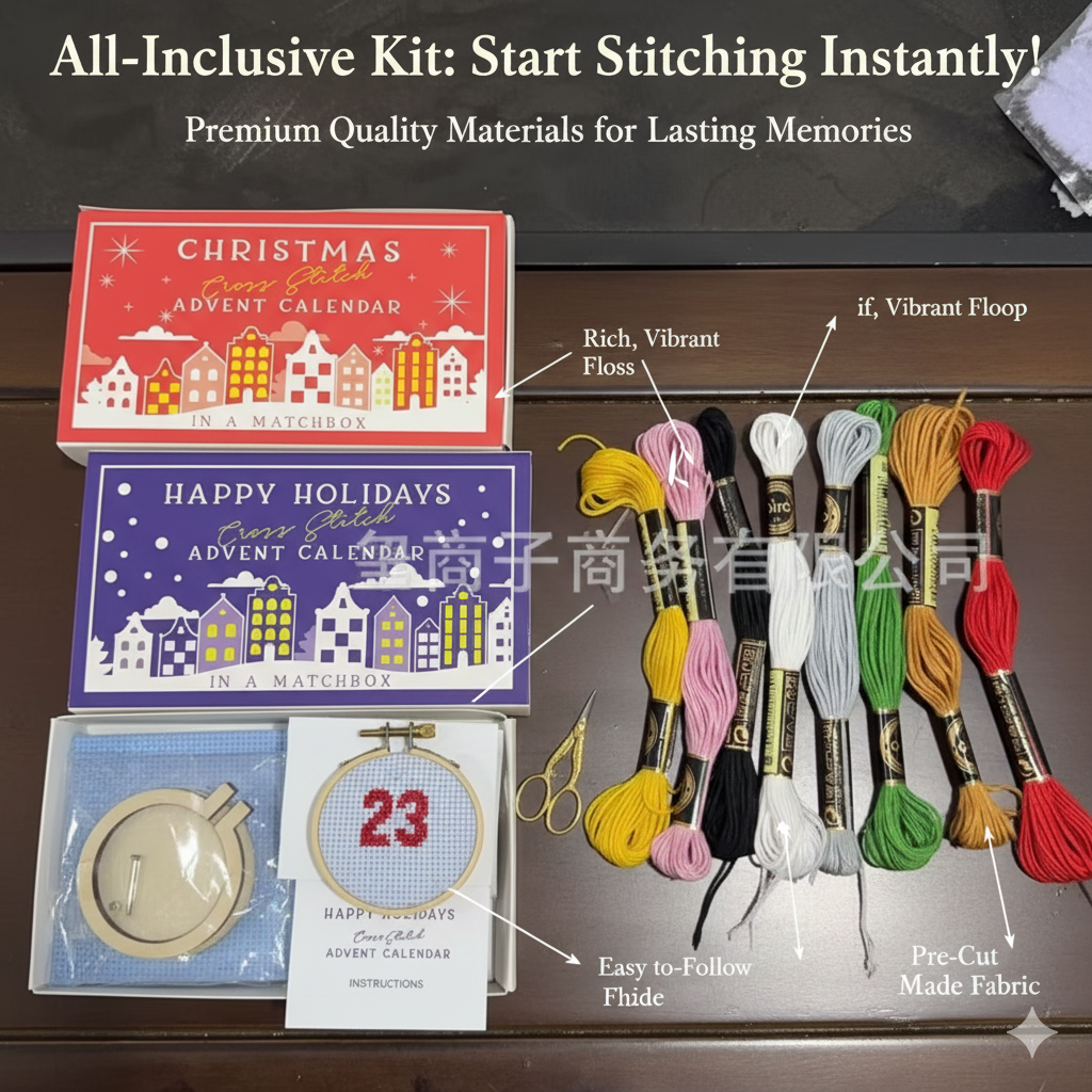 24 Days Countdown Cross Stitch - Advent Calendar Gift 리뷰 및 가격