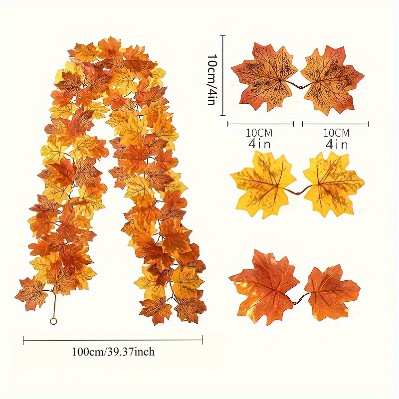 100CM Autumn Artificial Maple  - Christmas Wreath Fake 리뷰 및 가격